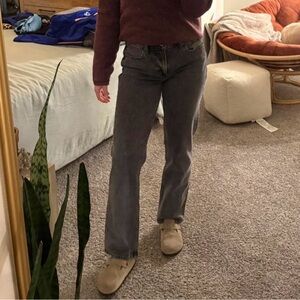 Abercrombie & Fitch Dark Gray Straight Jeans